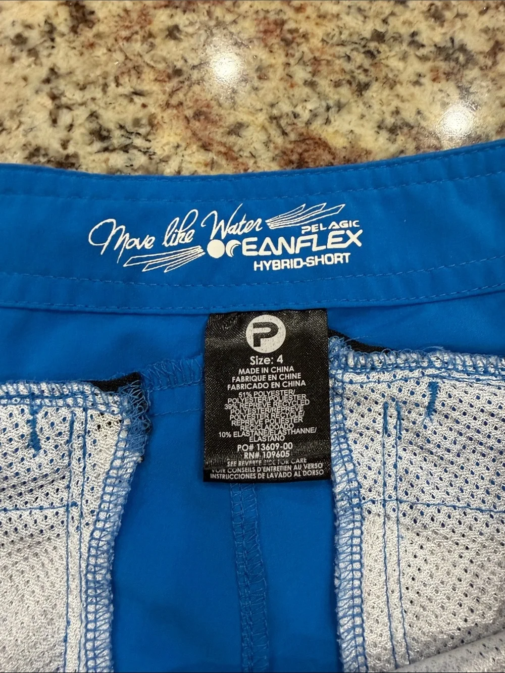 Pelagic bright Blue Women's Athletic Shorts - Picture 3 of 4